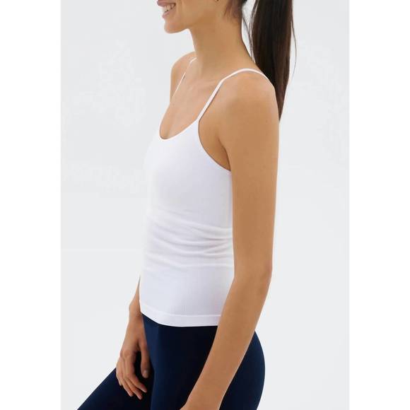 NEW SPLITS59 loren seamless waist length tank in white - Picture 2 of 3